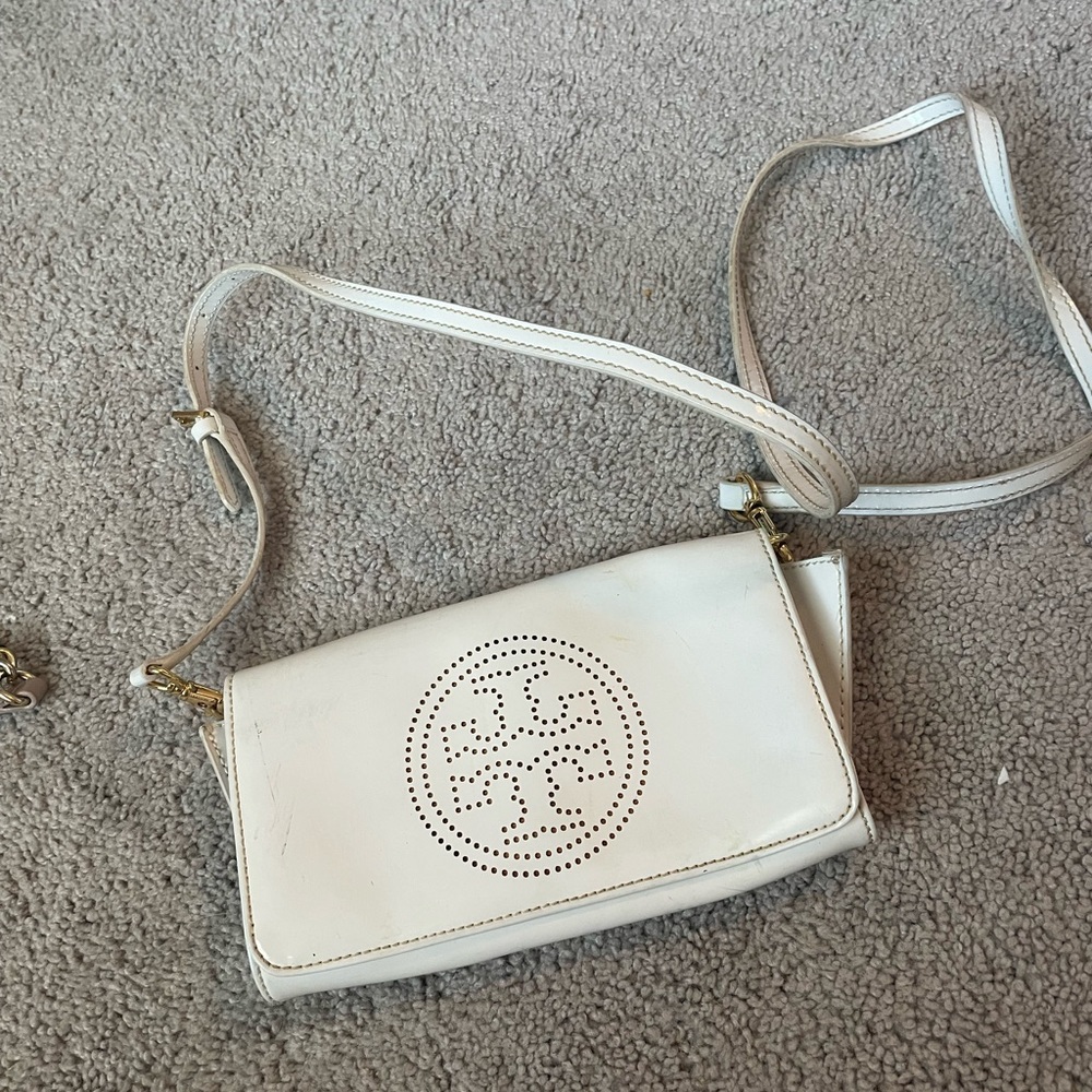 White Tory Burch shoulder bag